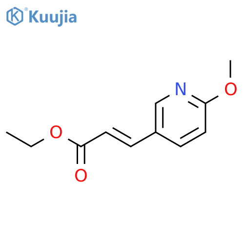 2-PROPENOIC ACID, 3-(6-METHOXY-3-PYRIDINYL)-, ETHYL ESTER structure