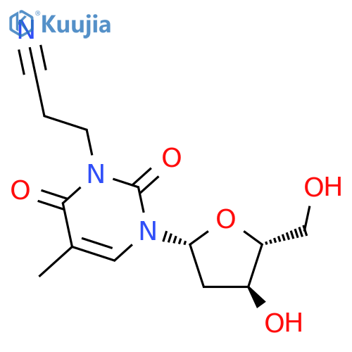 Thymidine,3-(2-cyanoethyl)- (9CI) structure