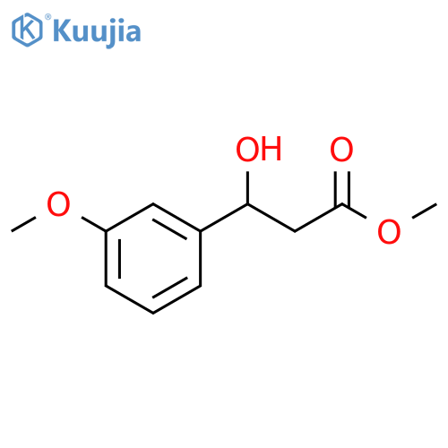 methyl 3-hydroxy-3-(3-methoxyphenyl)propanoate structure