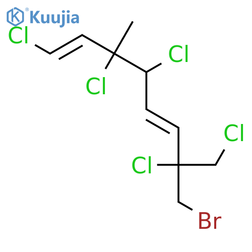 (1E,5E)-8-bromo-1,3,4,7-tetrachloro-7-(chloromethyl)-3-methylocta-1,5-diene structure