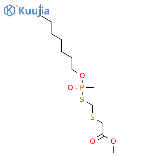 methyl 6-methyl-7-oxa-3,5-dithia-6-phosphapentadecan-1-oate 6-oxide structure