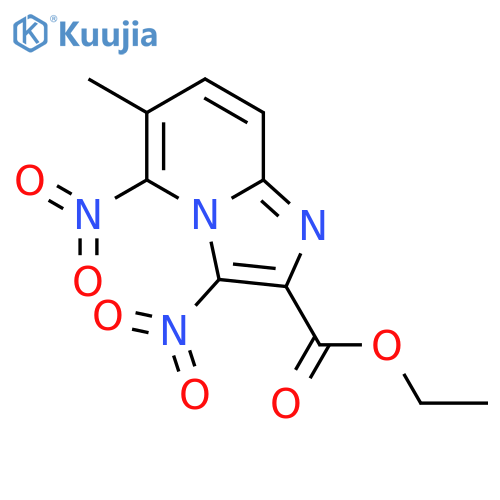 ethyl 6-methyl-3,5-dinitroimidazo[1,2-a]pyridine-2-carboxylate structure