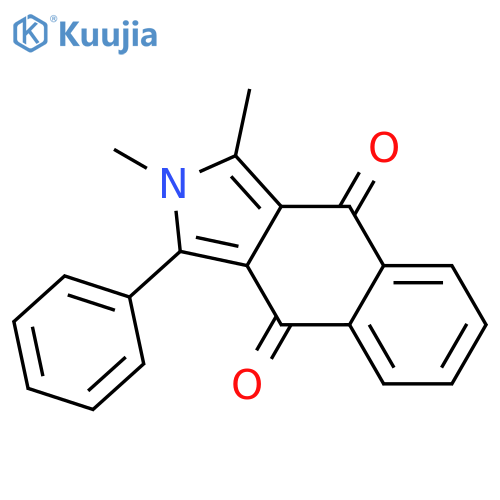 2H-BENZ[F]ISOINDOLE-4,9-DIONE, 1,2-DIMETHYL-3-PHENYL- structure