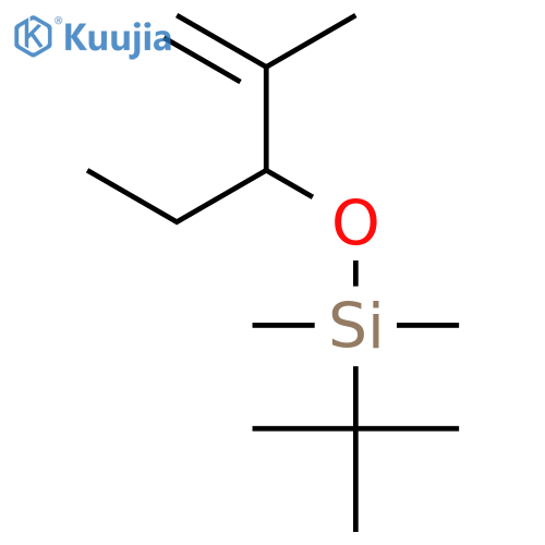Silane, (1,1-dimethylethyl)[(1-ethyl-2-methyl-2-propenyl)oxy]dimethyl- structure