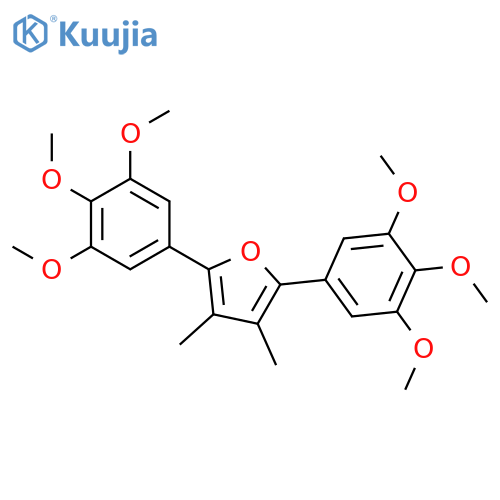 FURAN, 3,4-DIMETHYL-2,5-BIS(3,4,5-TRIMETHOXYPHENYL)- structure