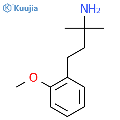 4-(2-Methoxyphenyl)-2-methylbutan-2-amine structure