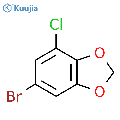 6-bromo-4-chloro-1,3-dioxaindane structure