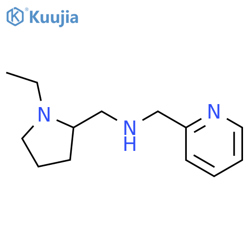 1-(1-Ethylpyrrolidin-2-yl)-N-(pyridin-2-ylmethyl)methanamine structure