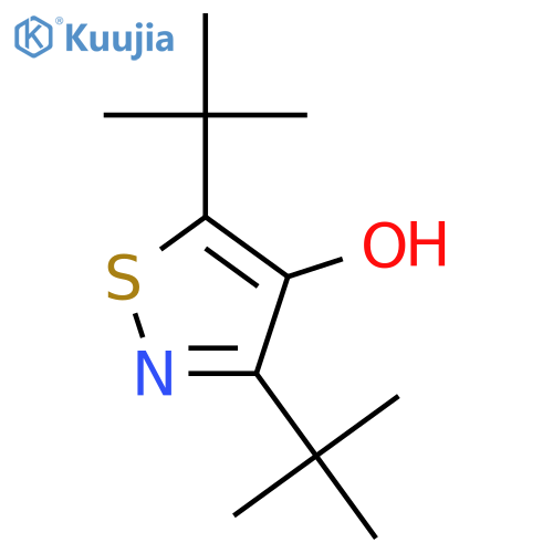 4-Isothiazolol, 3,5-bis(1,1-dimethylethyl)- structure