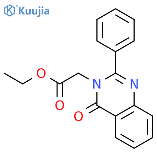 3(4H)-Quinazolineacetic acid, 4-oxo-2-phenyl-, ethyl ester structure