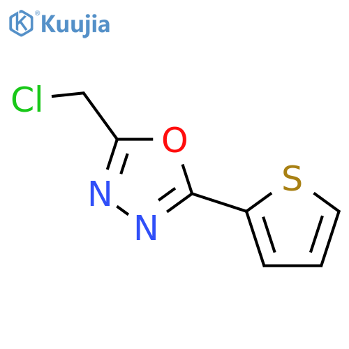 2-(Chloromethyl)-5-(thiophen-2-yl)-1,3,4-oxadiazole structure