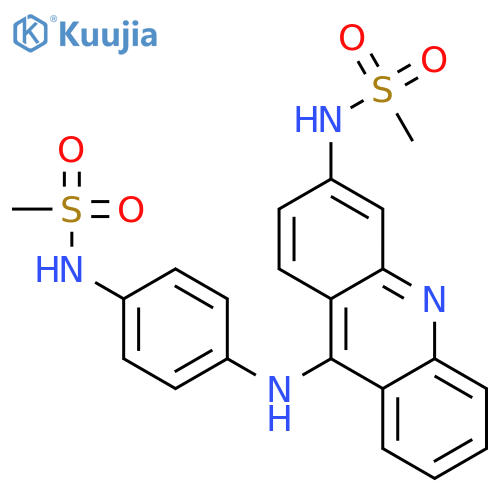 Methanesulfonamide,N-[4-[[3-[(methylsulfonyl)amino]-9-acridinyl]amino]phenyl]- structure