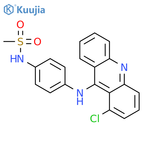 N-{4-[(1-chloroacridin-9-yl)amino]phenyl}methanesulfonamide structure