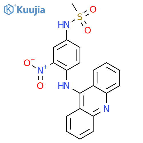 N-[4-(acridin-9-ylamino)-3-nitrophenyl]methanesulfonamide structure