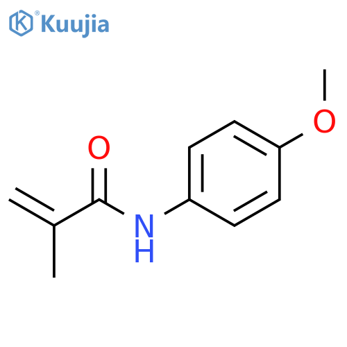 N-(4-methoxyphenyl)-2-methylprop-2-enamide structure