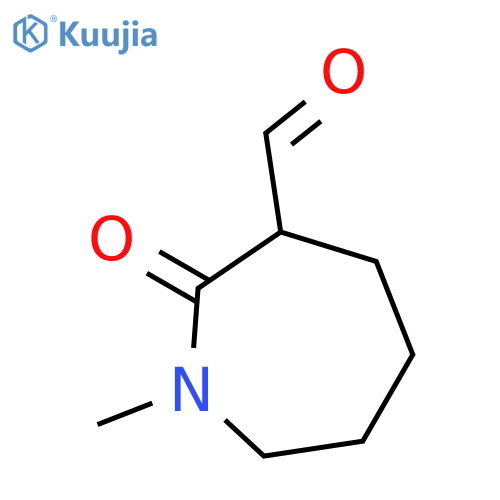 1-methyl-2-oxoazepane-3-carbaldehyde structure