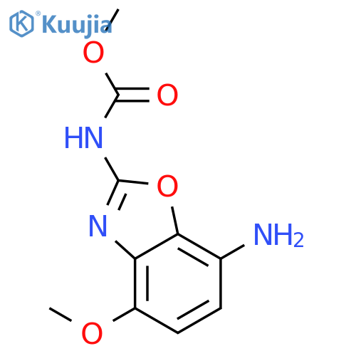 Carbamic acid, (7-amino-4-methoxy-2-benzoxazolyl)-, methyl ester structure