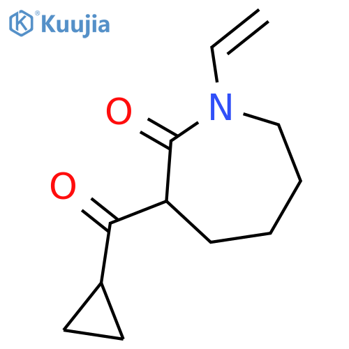 3-(Cyclopropylcarbonyl)-1-vinylazepan-2-one structure
