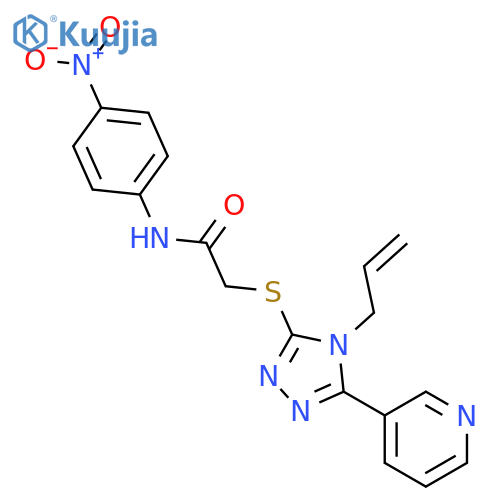 <br>2-(4-Allyl-5-pyridin-3-yl-4H-[1,2,4]triazol-3-ylsulfanyl)-N-(4-nitro-phenyl )-acetamide structure