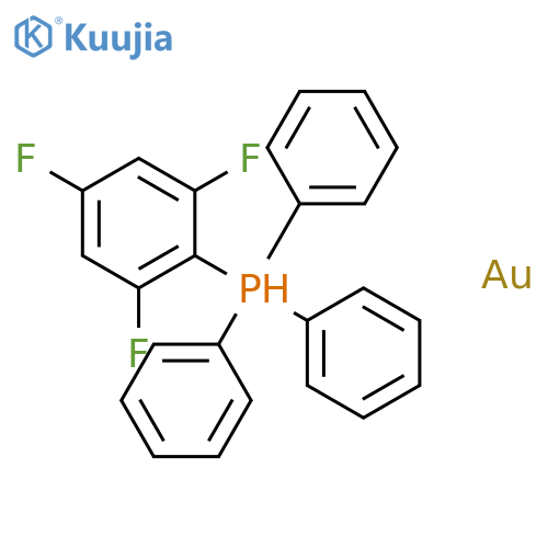GOLD, (2,4,6-TRIFLUOROPHENYL)(TRIPHENYLPHOSPHINE)- structure
