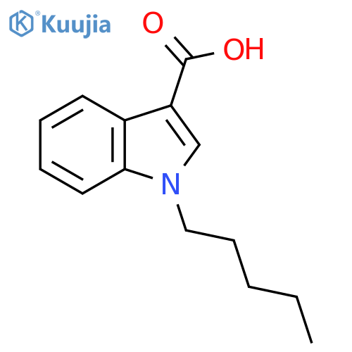 1-pentyl-1H-indole-3-carboxylic acid structure