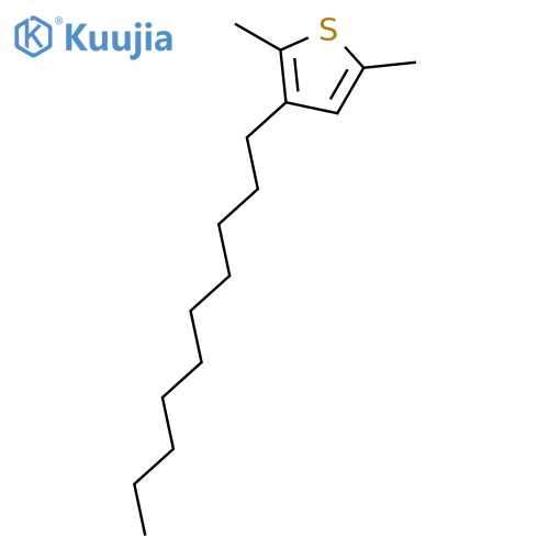 THIOPHENE, 3-DECYL-2,5-DIMETHYL- structure
