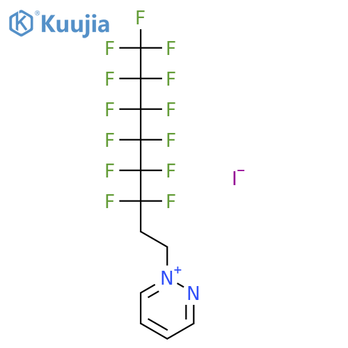 Pyridazinium, 1-(3,3,4,4,5,5,6,6,7,7,8,8,8-tridecafluorooctyl)-, iodide structure