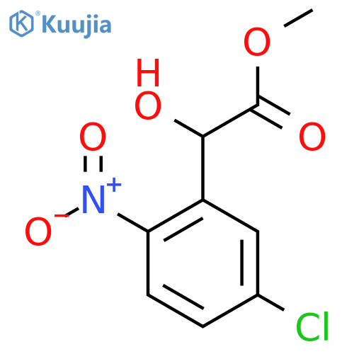 methyl 2-(5-chloro-2-nitrophenyl)-2-hydroxyacetate structure