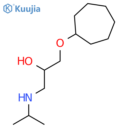 2-PROPANOL, 1-(CYCLOHEPTYLOXY)-3-[(1-METHYLETHYL)AMINO]- structure