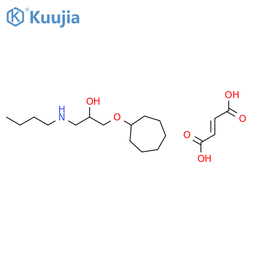 1-(butylamino)-3-(cycloheptyloxy)propan-2-ol (2E)-but-2-enedioate (salt) structure