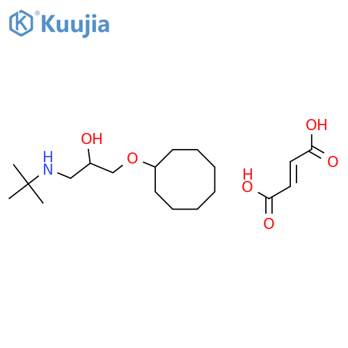 1-(tert-butylamino)-3-(cyclooctyloxy)propan-2-ol (2E)-but-2-enedioate (salt) structure