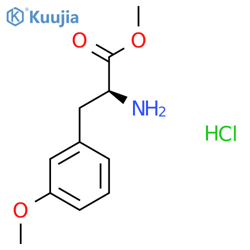(S)-Methyl 2-amino-3-(3-methoxyphenyl)propanoate hydrochloride structure