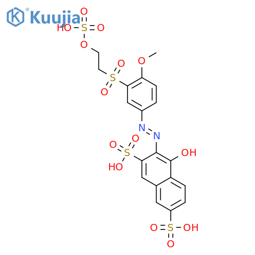 2,7-Naphthalenedisulfonicacid, 4-hydroxy-3-[2-[4-methoxy-3-[[2-(sulfooxy)ethyl]sulfonyl]phenyl]diazenyl]- structure