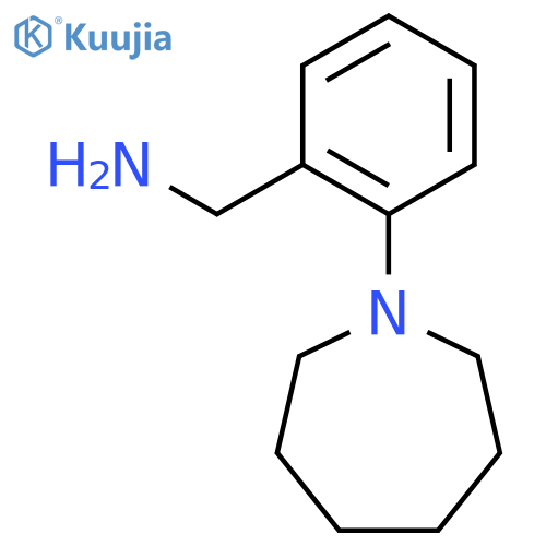 2-(azepan-1-yl)phenylmethanamine structure
