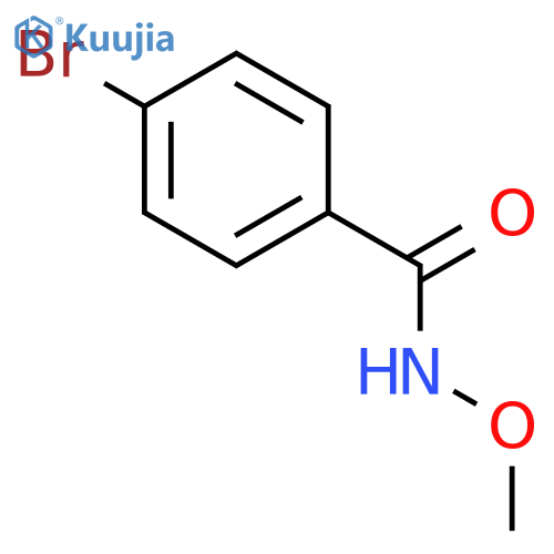 Benzamide, 4-bromo-N-methoxy- structure