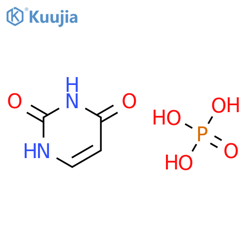 Phosphoric acid--pyrimidine-2,4(1H,3H)-dione (1/1) structure