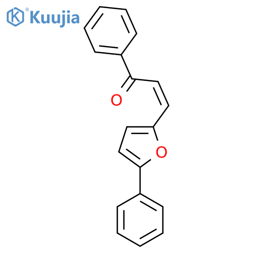 (2Z)-1-phenyl-3-(5-phenylfuran-2-yl)prop-2-en-1-one structure