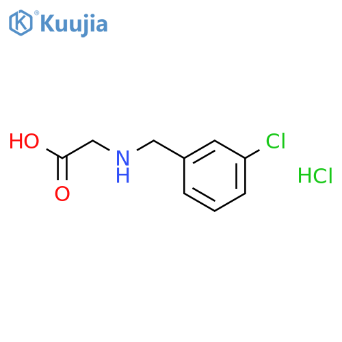 Glycine,N-[(3-chlorophenyl)methyl]-, hydrochloride (9CI) structure