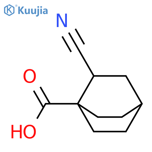Bicyclo[2.2.2]octane-1-carboxylic acid, 2-cyano- structure