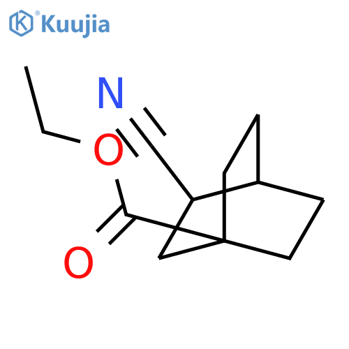Bicyclo[2.2.2]octane-1-carboxylic acid, 3-cyano-, ethyl ester structure