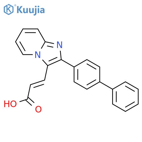 3-(2-BIPHENYL-4-YL-IMIDAZO[1,2-A]PYRIDIN-3-YL)-ACRYLIC ACID structure