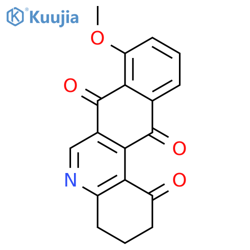 Benzo[j]phenanthridine-1,7,12(2H)-trione, 3,4-dihydro-8-methoxy- structure