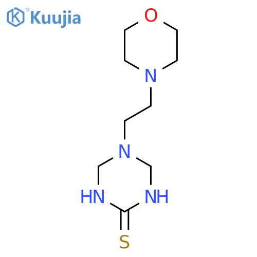 5-(2-Morpholin-4-ylethyl)-1,4,5,6-tetrahydro-1,3,5-triazine-2-thiol structure