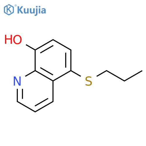 8-Quinolinol, 5-(propylthio)- structure