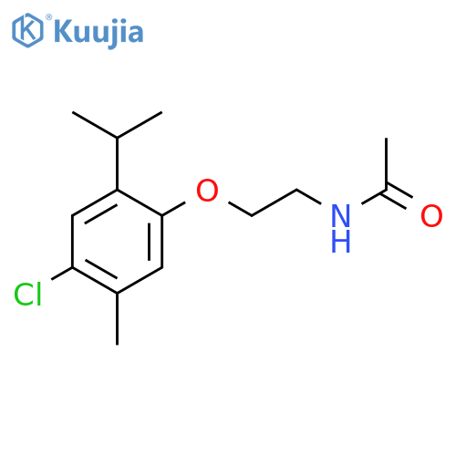 N-2-(4-Chloro-2-isopropyl-5-methylphenoxy)ethylacetamide structure