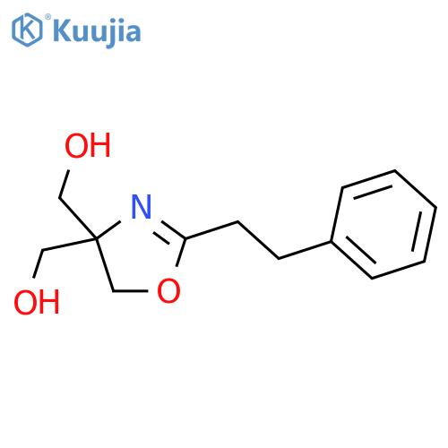 2-(2-Phenylethyl)-4,5-dihydro-1,3-oxazole-4,4-diyldimethanol structure