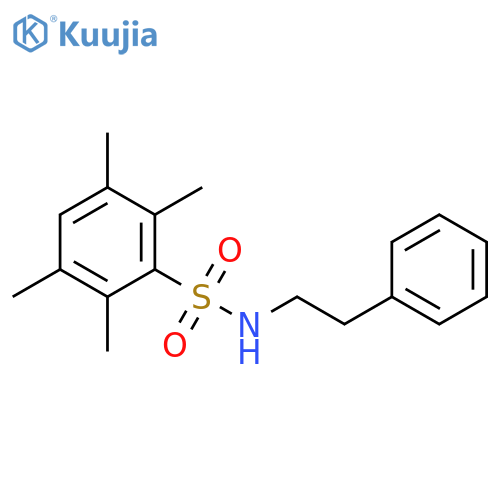 2,3,5,6-tetramethyl-N-(2-phenylethyl)benzene-1-sulfonamide structure