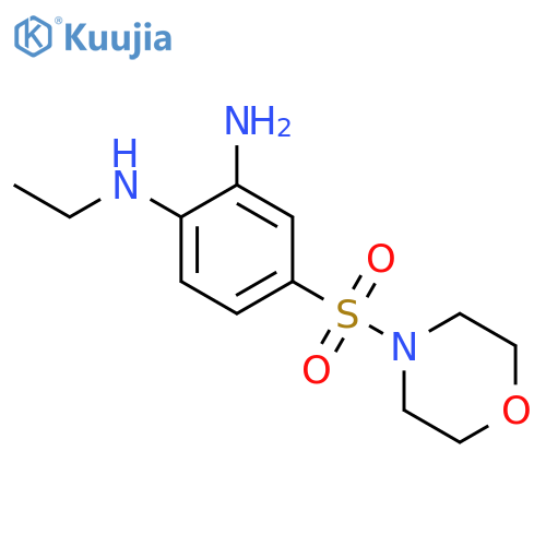N1-ethyl-4-(morpholine-4-sulfonyl)benzene-1,2-diamine structure