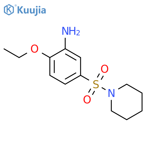 2-Ethoxy-5-(piperidine-1-sulfonyl)aniline structure