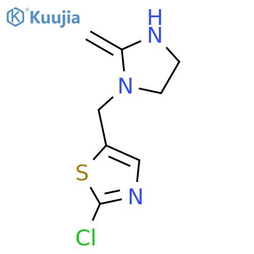 THIAZOLE, 2-CHLORO-5-[(2-METHYLENE-1-IMIDAZOLIDINYL)METHYL]- structure